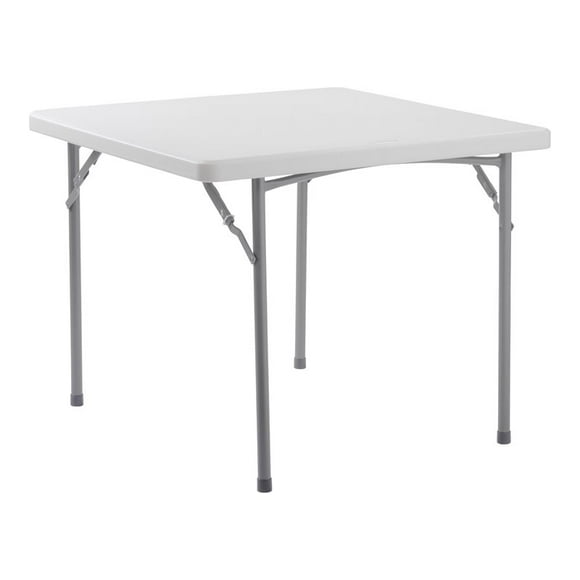 NPS BT3636 36x36" Modern Plastic Heavy Duty Folding Table in Speckled Gray