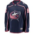 thumbnail image 2 of Men's Fanatics Kirill Marchenko Navy Columbus Blue Jackets Home Breakaway Jersey, 2 of 3