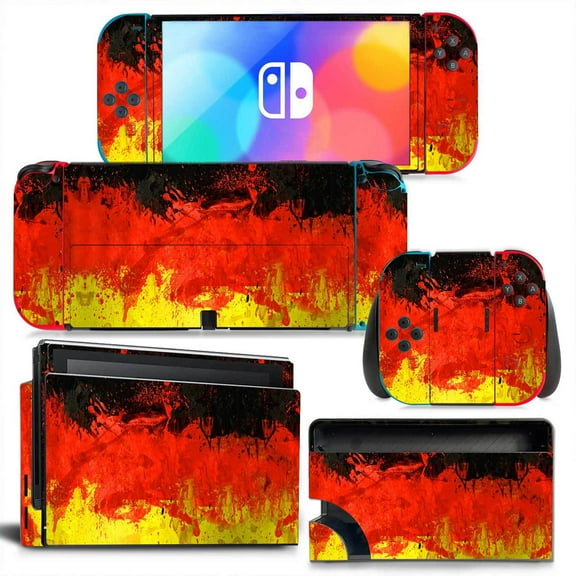 KIPLINK Nintendo Switch OLED Skin Decal – Full Body Vinyl Cover, Anti-Scratch & Waterproof, Bubble-Free Installation, Custom Gaming & Anime Designs