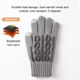 thumbnail image 3 of Minnieouse Guantes de invierno cálidos de primera calidad con pantalla táctil que se mantienen elegantes y cómodos para senderismo y deportes guantes y mitones Azul oscuro, 3 of 6