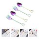 thumbnail image 3 of 4 piezas de acero inoxidable Scoop Helado Cuchara Exquisito Postre Cuchara Fruit Forks, 3 of 6