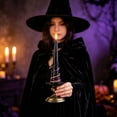 thumbnail image 6 of Aurorax Halloween Decoration Indoor Party,Gothic Home Decor Taper Wizard Hat Black Gothic Lighting, 6 of 6
