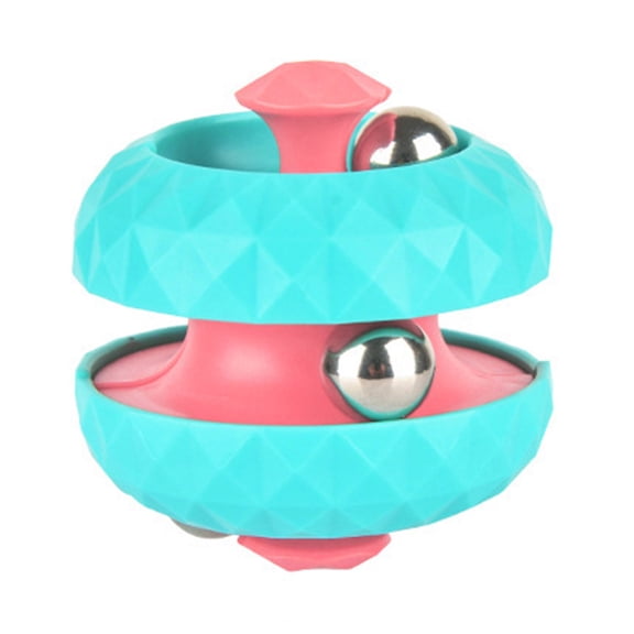 Primegos Track Ball Spinning Top Stress Anxiety Relief Hand-Eye Coordination Portable Travel Rotating Spinner Fingertip Gyroscope Fidget Toy Toddlers Boys Girls Gift