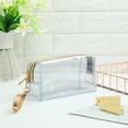 thumbnail image 1 of LHSHID Women Swimming Bag Waterproof Handbags Transparent PVC Plastic Pool Beach Makeup Organizer Toiletry Storage PVC Bag, 1 of 6