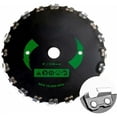 thumbnail image 1 of Compatible con desbrozadoras de eje recto, cuchilla para desbrozadora de motosierra de alta velocidad, material de acero al manganeso con tratamiento anticorrosión para un corte potente de vegetación, 1 of 5