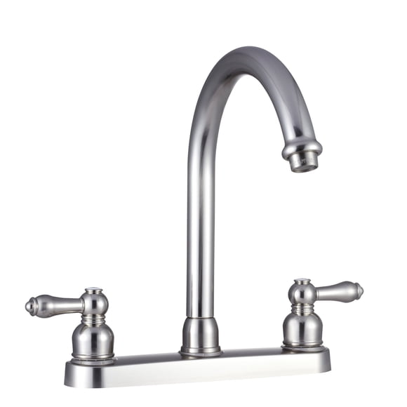 Dura Faucet Non-Metallic Hi- RV Kitchen Faucet - Satin Nickel