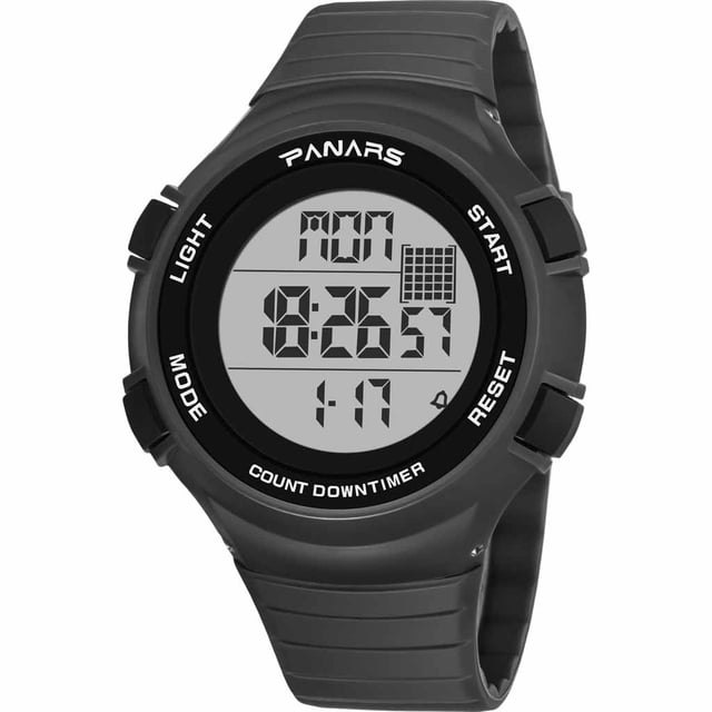Up to 65% Off Alarm Multi Function Sports Luminous Outdoor Men's Electronic Watch Necklace Rings Earring Jewelry on Clearance