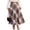 Gray, variant on EANJE Midi Plaid Skirt for Women, Vintage Color‑Block Plaid A‑Line Swing Long Skirt, High Waist Loose Flowy Fleece Blend Skirt, Retro Casual Skirt for Fall Winter Daily Wear Green S