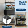thumbnail image 3 of Kicctian Aquarium Stand for 40-50 Gallon Tanks, Fish Tank Stand with Built-in Power Outlet & 2 Storage Drawers, 660LBS Capacity,Black(Fish tank not included.), 3 of 6