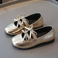 thumbnail image 2 of Staki Princess Shoes Toddler Mary Jane School Shoes for Girls Uniform Dress Shoes Flats Church Music Recitals(Little/Big Kids)(Gold,12.5 Little Kid), 2 of 5