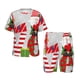 thumbnail image 1 of Balery Christmas Gnome With Love Conjunto de Pijama Infantil de Manga Corta con Estampado – Ropa de Dormir de Algodón Suave-4X-Large, 1 of 6