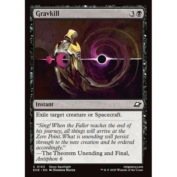 MtG Edge of Eternities Common Gravkill (FOIL) #103