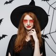 thumbnail image 4 of Gafas de sol con forma de corazón y llamas rojas para mujer y hombre, gafas de fiesta sin montura con diseño de corazón y llamas derretidas para disfraz de Halloween, 4 of 5