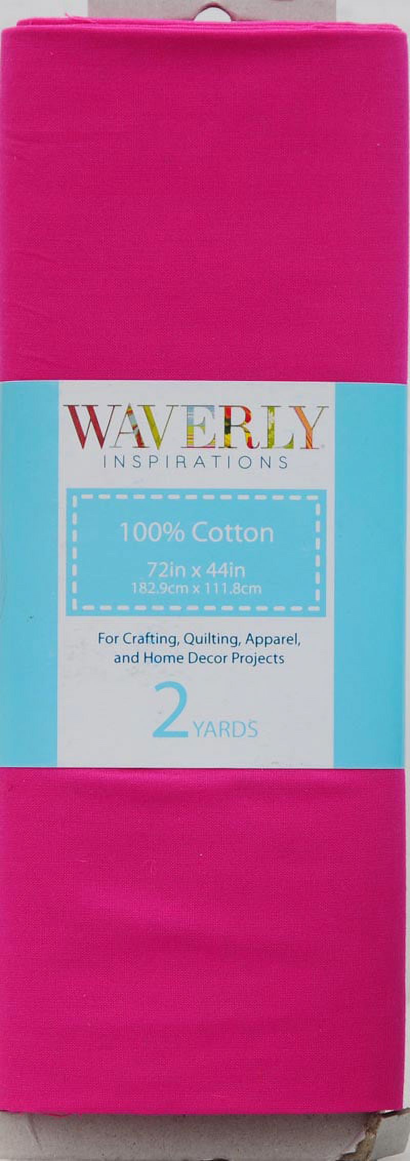 Waverly Inspirations 100% Cotton 44" Solid Magenta Color Sewing Fabric by the Yard - image 2 of 2