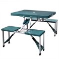 thumbnail image 1 of Ensemble de Table de Camping Pliable avec 4 Tabourets en Aluminium Vert Extra Clair, 1 of 4