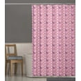thumbnail image 3 of S4Sassy Pink Bull & Poodle Dog Waterproof Bathroom Shower Curtain With Roller Rings Hook-60 x 75 Inch, 3 of 6