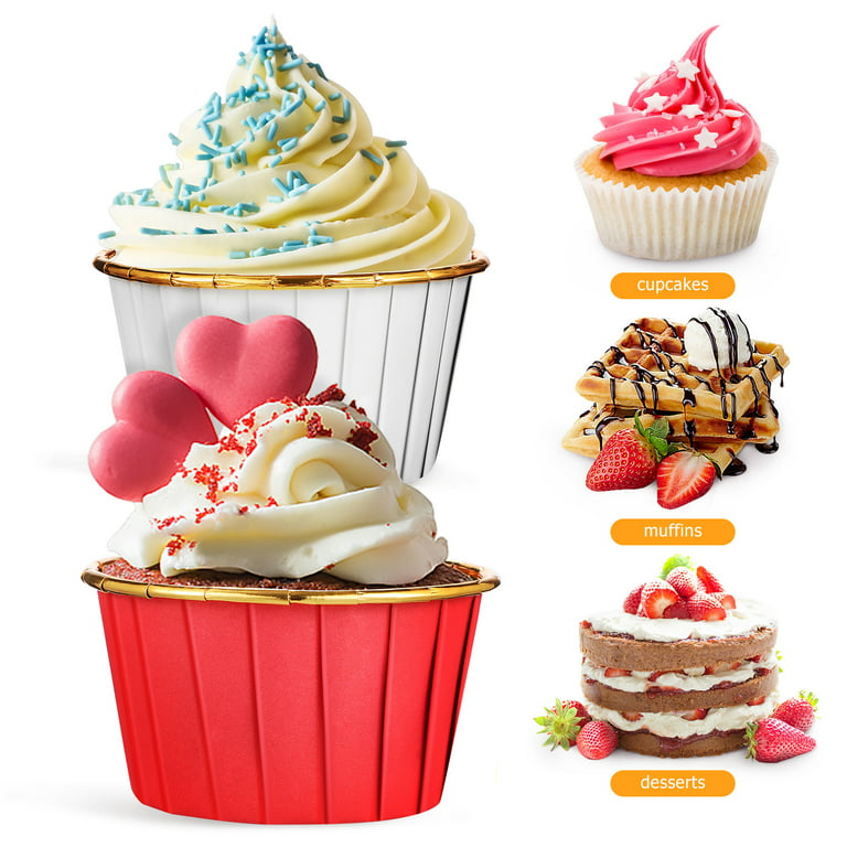 ZENFUN 1000 Count Paper Baking Cups, 3 Inch Cupcake Liners, Food Grade  Greaseproof Cupcake Wrappers Muffins Liner Holder for Cake Balls Dessert,  No