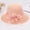 Pink, variant on Women's Glitter Straw Sun Hat with 3D Floral Bowknot and Faux Pearl Accent Featuring Wide Brim Foldable Design Beige