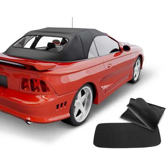 A-Premium Black Convertible Soft Top Compatible with Ford Mustang 1994-2004, Convertible, Coupe