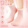 thumbnail image 6 of Ayieyill Fuzzy Socks for Women, 6 Pairs Plush Slipper Socks Women, Warm Soft Fluffy Socks Thick Cozy Plush Sock Winter Christmas Socks for Women, 6 of 8