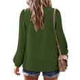 thumbnail image 5 of BLVB Boho Tops for Women V Neck Chiffon Blouses Flowy Dressy Casual Lace Womens Long Sleeve Shirts Trendy Clothes, 5 of 7
