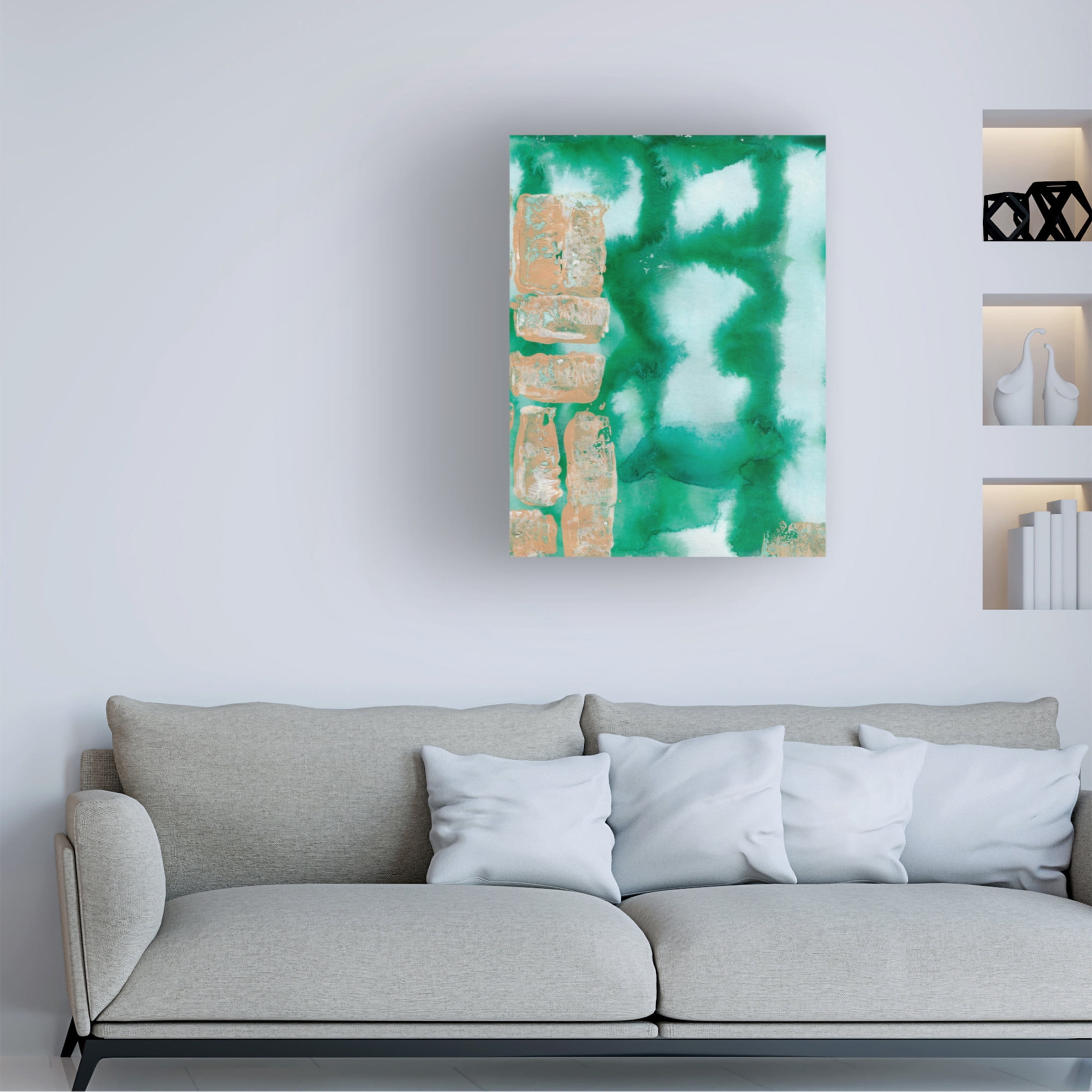 Canvas Wall Art - Maliq 'Randomly' Wall Art for Living Room, Bedroom, or Office Décor by Trademark Fine Art - 18 x 24 Inches