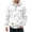 White, variant on Horkkom Quarter Zip Pullover Men Corduroy Hoodies with Pockets Drawstring Casual Soft Sweatshirts L