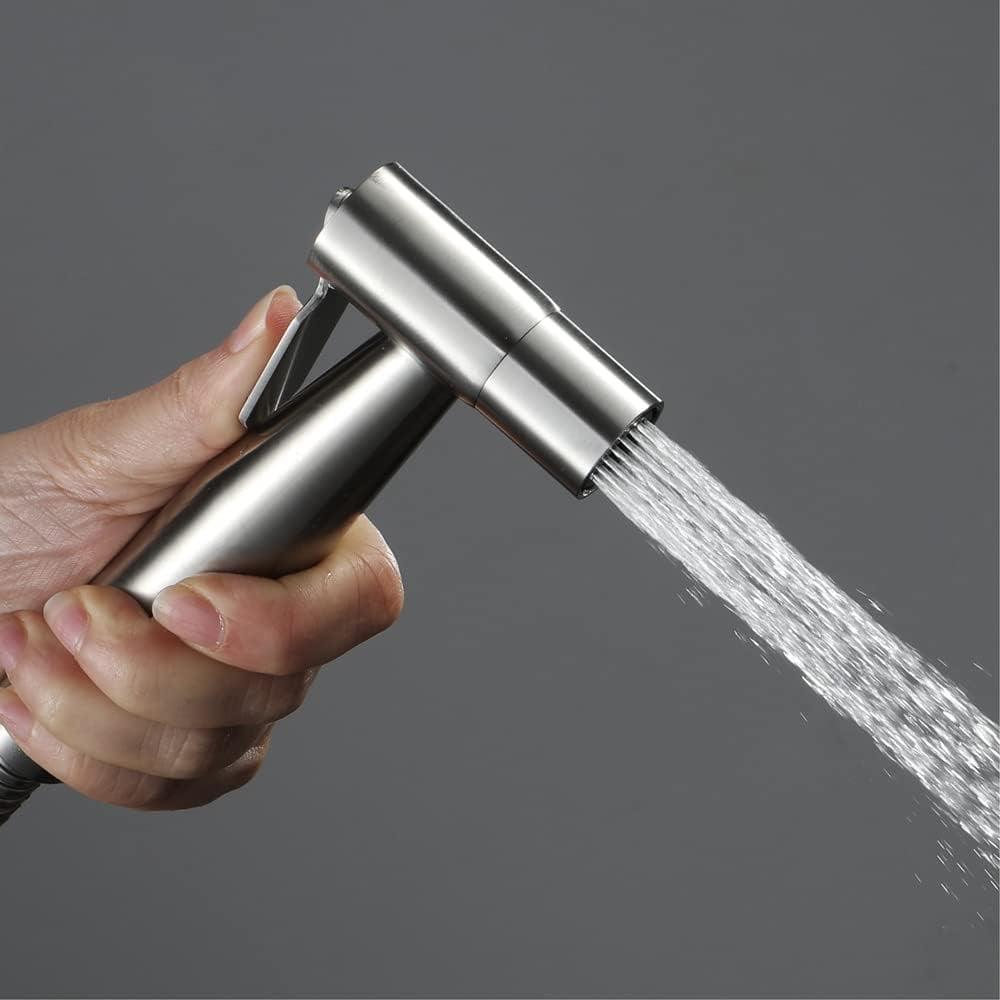 Cloth Diaper Sprayer Set for Toilet, Stainless Steel Bidet Sprayer for Toilet with Adjustable Water Pressure Control, Easy Install