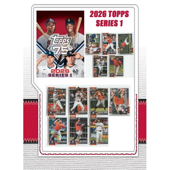 2026 Topps Series 1 Baseball Card Team Set Houston Astros Jose Altuve Brice Matthews