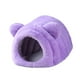 thumbnail image 3 of Cama para hámster cómoda para otoño e invierno, cueva para animales pequeños, hábitat de escondite. Púrpura, 3 of 9