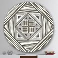 thumbnail image 2 of Designart 'Minimalist Graphics II' Geometric Metal Circle Wall Art - Disc of 36, 2 of 5