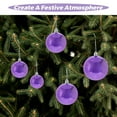 thumbnail image 3 of unbranded 37Ud Esferas Decorativas Moradas Para Árbol De Con Gancho Fácil Y Acabado Perlado, 3 of 8