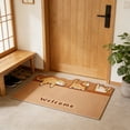 thumbnail image 5 of Coir Doormat Indoor Outdoor, Non Slip Rubber Backing Heavy Duty Entrance Mat, Cuttable Low Profile Dirt Trapping Scraper Mat for Front Door Entryway Garage Mudroom Home Floor Clean, 5 of 7