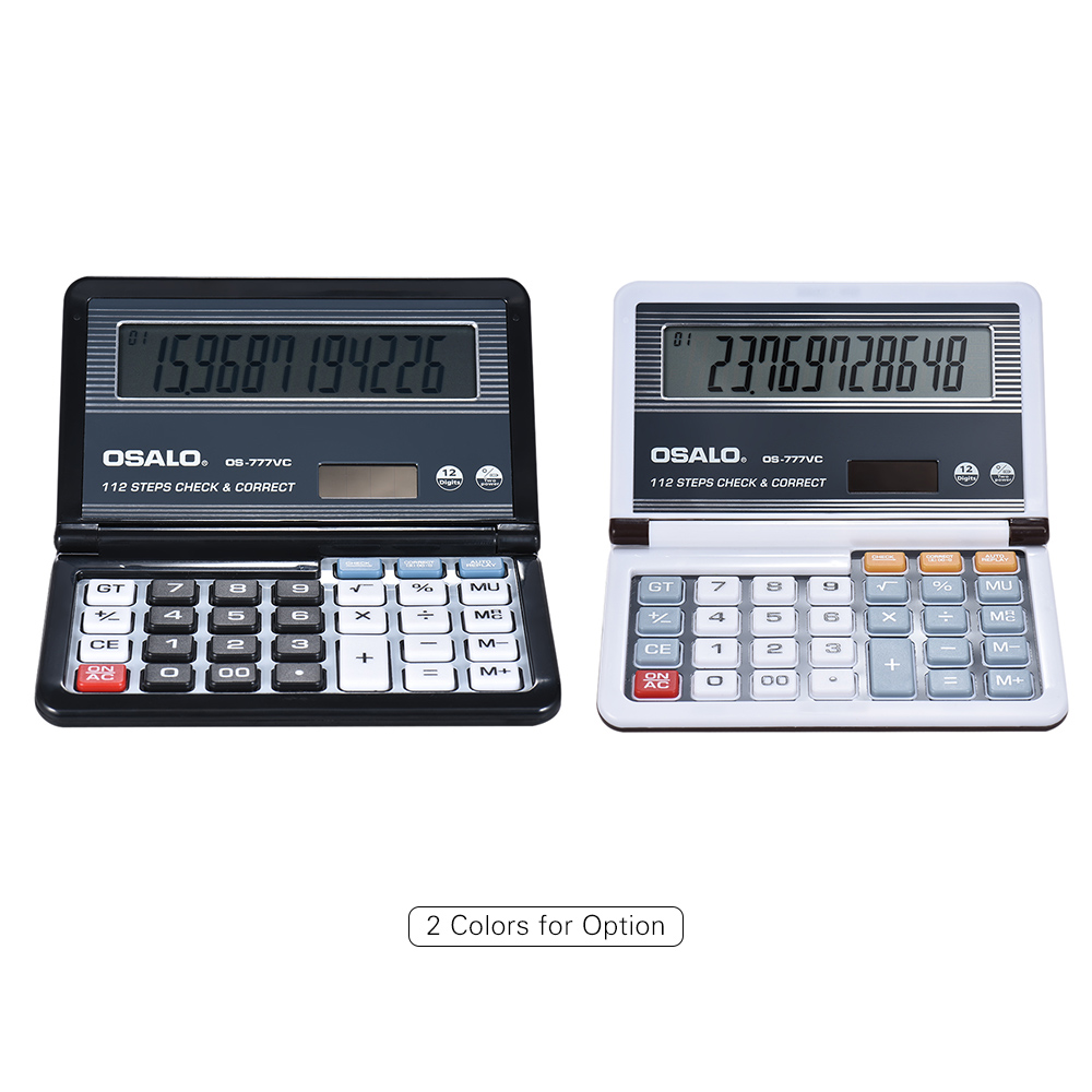 Business & Industrial Folding Desktop Electronic Calculator 12 Digits
