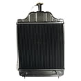 thumbnail image 2 of Radiator 3 Row 17.75 x 18.25 inch Core Compatible with Case 580C Construction King Backhoe Loader G207D 207ci 4 Cyl Diesel Engine Pressure Cap Replaces D89103 D77843 Stens 1706-6512, 2 of 3