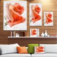 thumbnail image 3 of Red Rose Painting with Splashes - Floral Canvas Art Print, 3 of 4