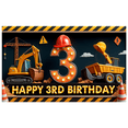 thumbnail image 2 of Excavator Vehicle Construction Banner Birthday Party Heavy Machinery Helmet for Kids Celebration Boys Party Outdoor Decor Indoor, 2 of 8