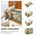 thumbnail image 4 of WOBOGO Lynx and Dragon Painting Large Collapsible Storage Box Flip Lid Fabric Decorative Organizer Container Basket with Handles 16.5×12.6×11.8in, 4 of 7