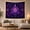 Petal Moon, variant on Radial Lotus Bloom on Deep Navy Indigo, Energetic Psychedelic for Meditation Enthusiasts, Ornamental Wall Art Decor, Housewarming Gift, Tapestry Wall Hanging for Bedroom and Living Room