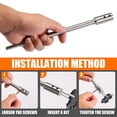 thumbnail image 3 of Drill Bit Extension Chuck Steel Ship Auger Spade Extra Long Woodworking Tool (1pcs ), 3 of 10