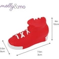 thumbnail image 5 of Molly & Mo Squeaky Dog Chew Toy Set with Baseball, Football and Shoe Shapes for Unisex (Shoe), 5 of 5