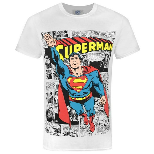 Superman Camiseta original para hombre Blanco Bodega Aurrera en linea