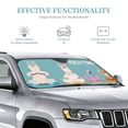 thumbnail image 3 of Bingfone Animal Meditation Car Windshield Sunshade,Sun Foldable Sun Shield Sun Visor For Car - Small, 3 of 8