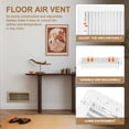 thumbnail image 4 of Uxcell 14 x 2 Inch Floor Register, 2pcs Heavy Duty Air Vent Cover Adjustable Floor Grates, White, 4 of 5