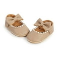 thumbnail image 6 of Baby Girls Anti-Slip First Walking Shoes Sandals for Infant Toddler Newborn Baby Bowknot Princess Soft Baby Children's Non-slip Toddler Shoes 6-9 Months, 6 of 7