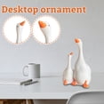 thumbnail image 5 of Goose Statue Resin Ornament, Farmhouse Living Room Decor Cute Aesthetic Room Decor for Coffee Table Shelf Display Home and Office Decoration, 1 Pack, 5 of 6