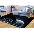 thumbnail image 5 of Black Rugs, Custom Rugs, Printed Rugs, Easy To Clean Rug, Fantasy Rug, Modern Rug, Rug, Kitchen Rugs, Man Cave Rug, 3.9'x5.9' - 120x180 cm, 5 of 8