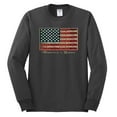 thumbnail image 2 of Wild Bobby, American Game Flag Baseball Bat Ball, Sports, Men Long Sleeve Shirt, Charcoal, X-Large, 2 of 3