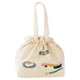 thumbnail image 1 of Fiambrera Wosthever para Mujer Bolsa con Asa Contenedor de Comida Escolar Cordón Blanco, 1 of 6