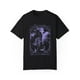 thumbnail image 1 of Camiseta informal de algodón puro para hombre, de manga corta y cuello redondo, con estampado de castillo espeluznante para actividades al aire libre en verano., 1 of 6